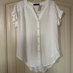 White button down blouse